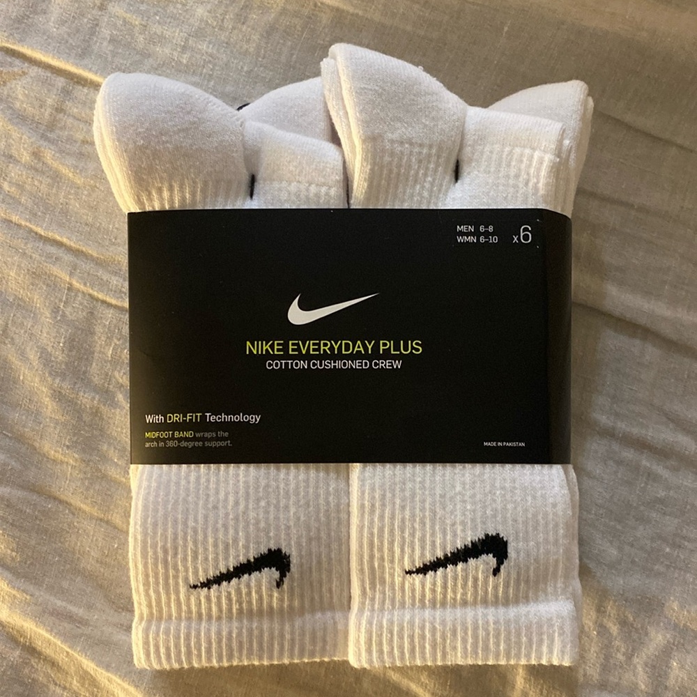Nike white socks